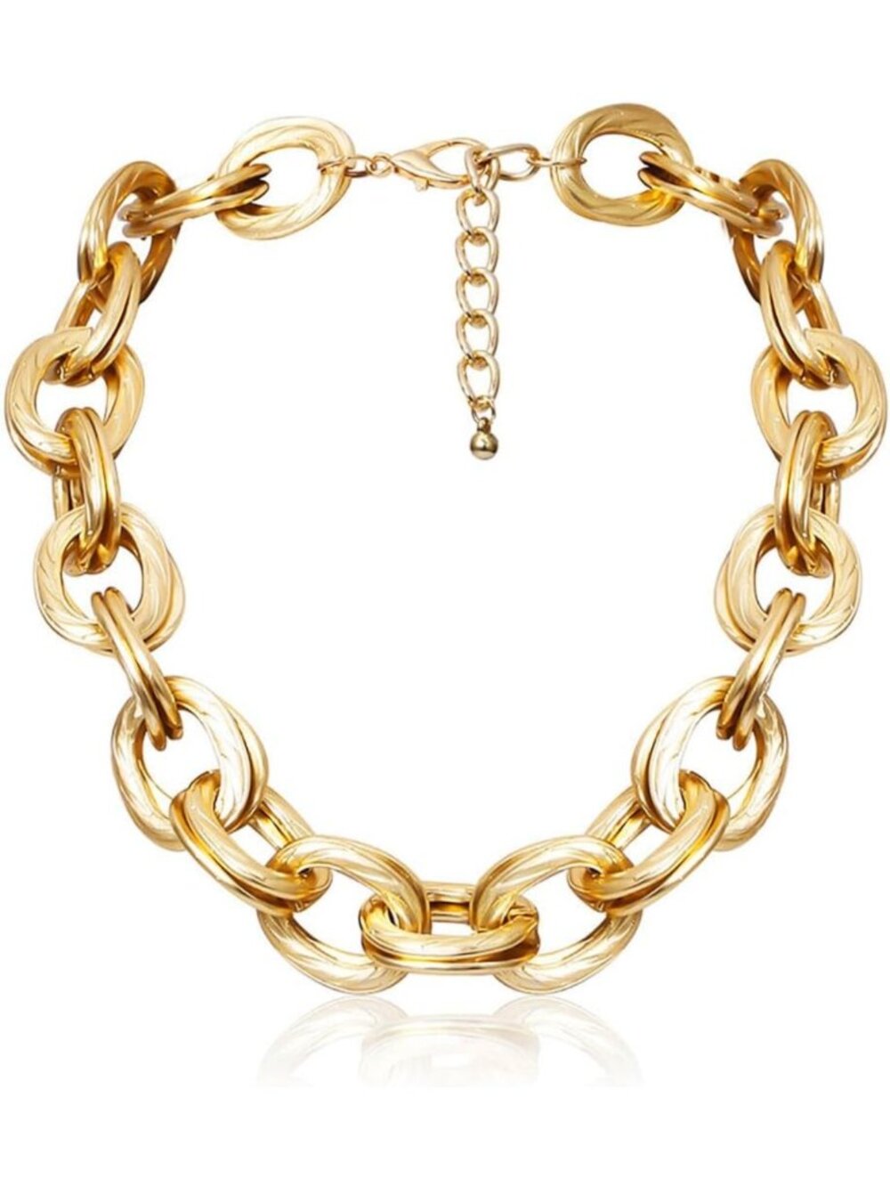 Chunky Gold Cuban Link Choker Necklace for Women - Statement Jewelry Accessory